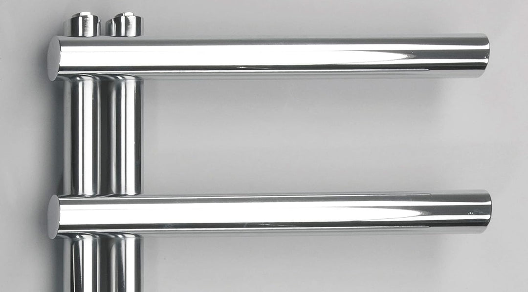 Aspira Home Moderner Design Badheizkörper „Cosy“ - Chrom - Mittelanschluss 1/2“ - 500x850mm - Handtu
