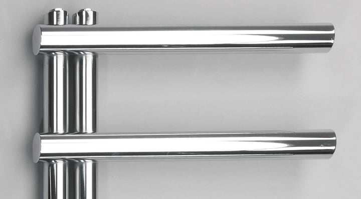 Aspira Home Moderner Design Badheizkörper „Cosy“ - Chrom - Mittelanschluss 1/2“ - 500x850mm - Handtu