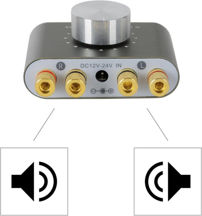 McGrey BSS-265 BR Micro-Stereo Anlage - inkl. Mini-Verstärker und Lautsprecherkabel - Bluetooth®-Emp