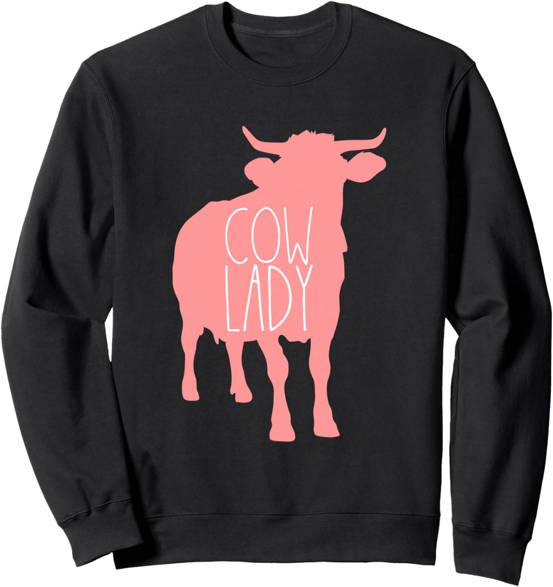 Kuh Landwirtin Bauer Bäuerin Landwirtschaft Kühe Cow Lady Sweatshirt