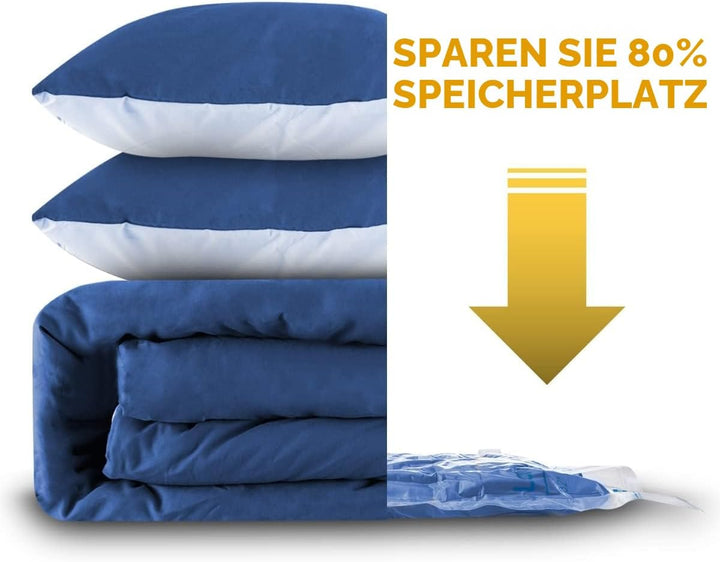 Vakuum-Aufbewahrungsbeutel, 6 XXL, platzsparende Versiegelungsbeutel, luftdichte Kompressionsbeutel
