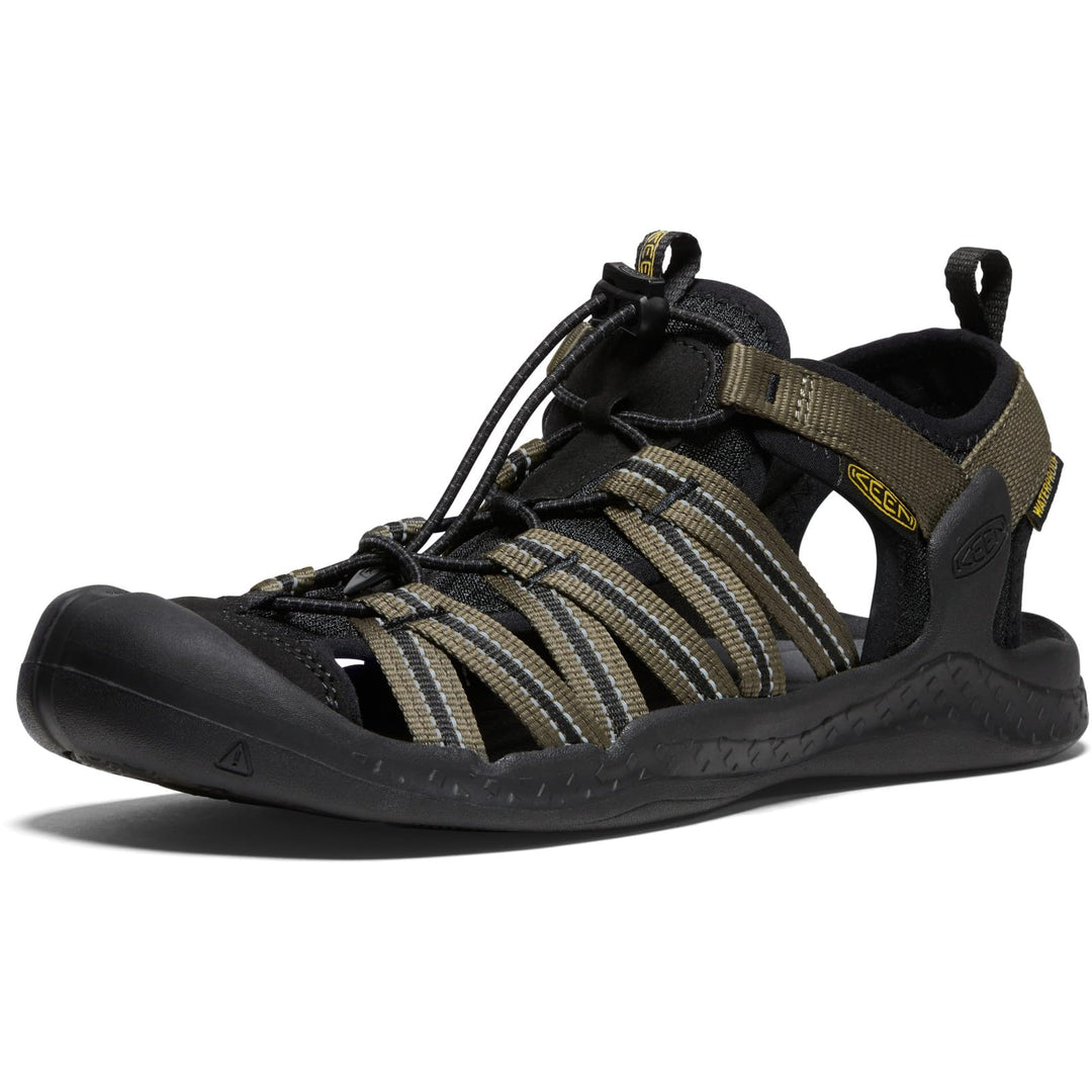 KEEN Herren Drift Creek H2 Sandalen 44 EU Dark Olive Black, 44 EU Dark Olive Black