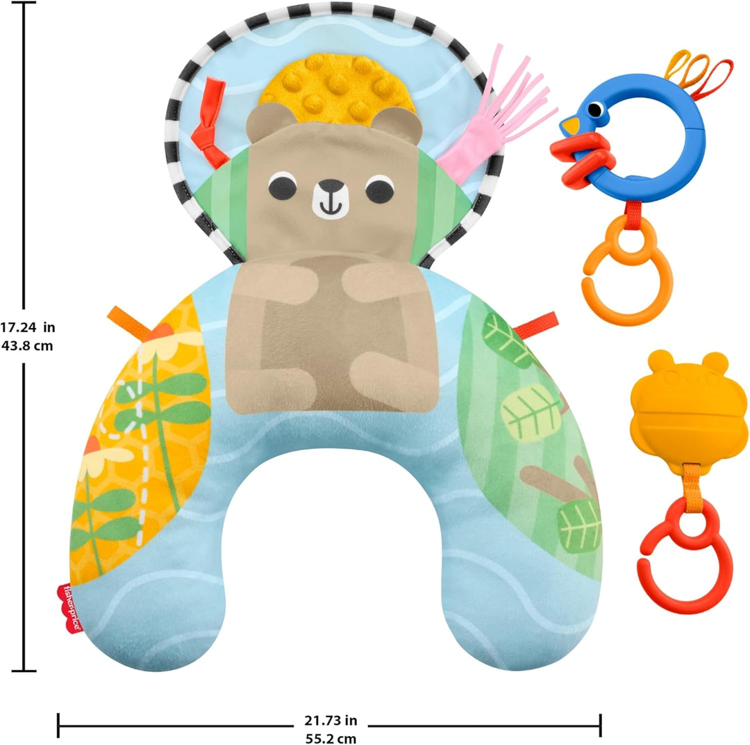 Fisher-Price Babyspielzeug Spielkissen für sensorische Abenteuer in Bauchlage, Körperstütze für Neug