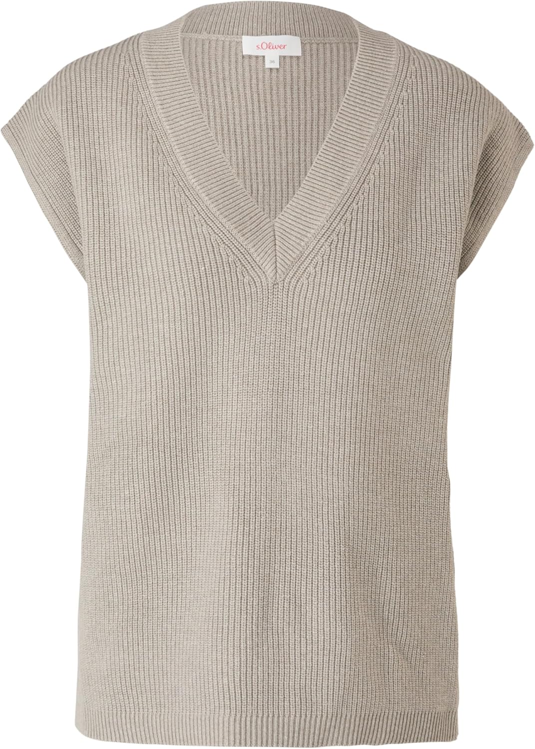 s.Oliver Damen Strickpullunder 42 Braun, 42 Braun