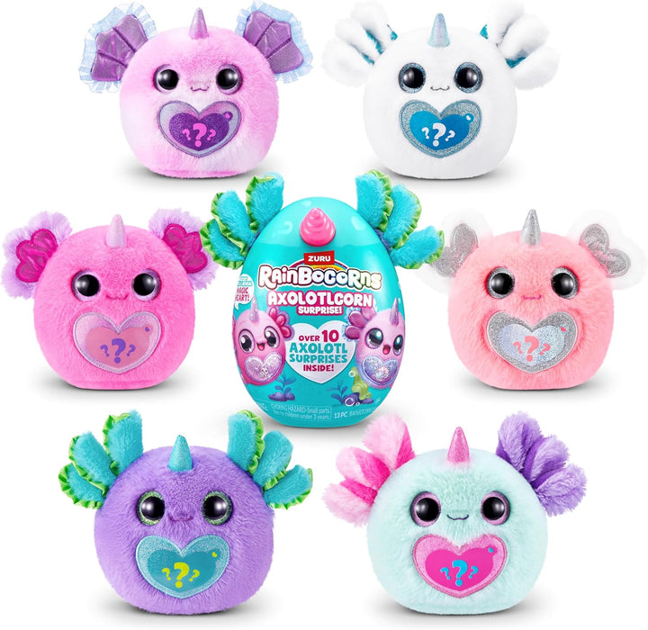 Rainbocorns Axolotlcorn Surprise (ICEPUFF) von ZURU, Plüschspielzeug zum Sammeln für Mädchen ab 3 Ja