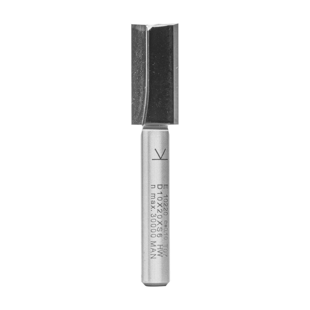 ENT 10220 Nutfräser HW, Schaft (S) 6 mm, Durchmesser (D) 10 mm, NL 20 mm, SL 32 mm, GL 52 mm D=10 /