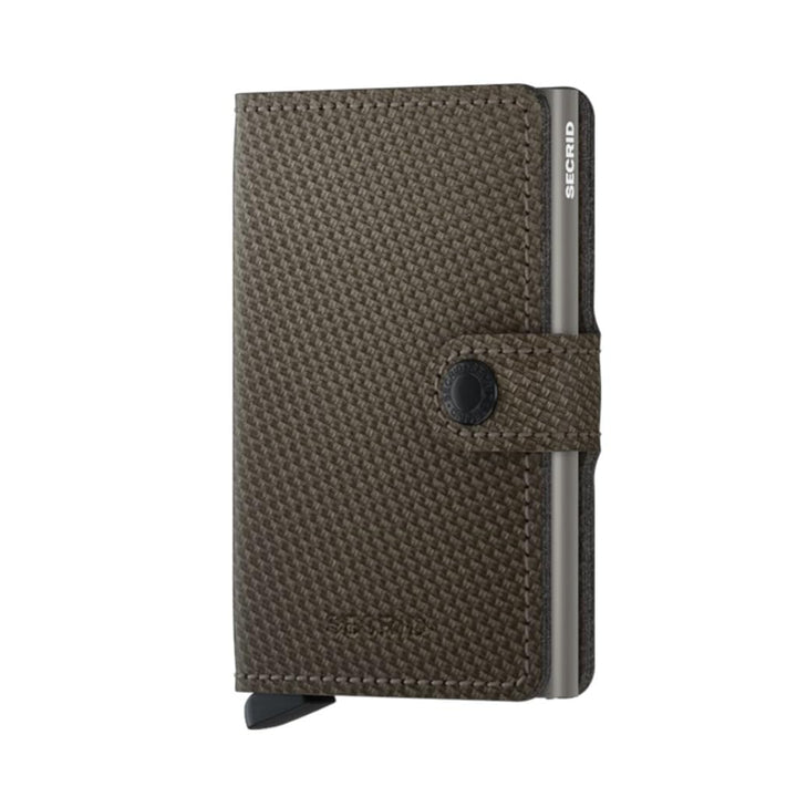 Secrid Unisex-Erwachsene Miniwallet Carbon Khaki Reisezubehör-Brieftasche, Talla única