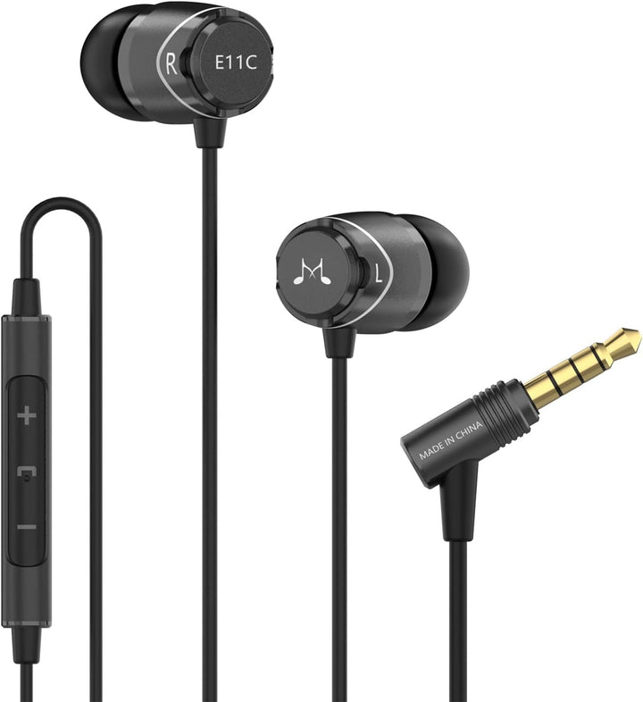 SoundMAGIC E11C Kabelgebundene Kopfhörer mit Mikrofon, HiFi-Stereo-Ohrhörer, geräuschisolierende In-