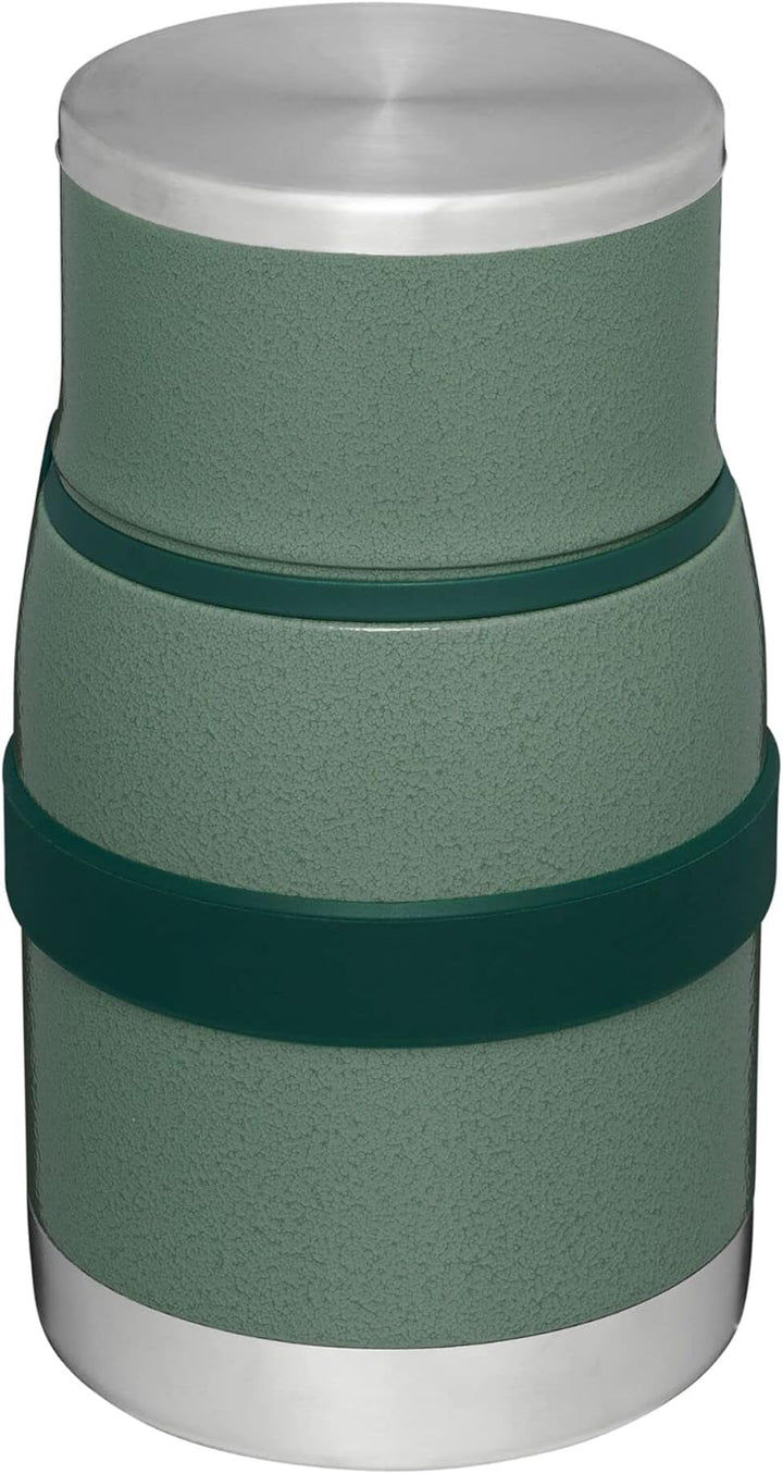 Stanley Adventure to Go Isoliergefäss und Göffel 24oz Hammerschlaggrün, 24oz Hammerschlaggrün