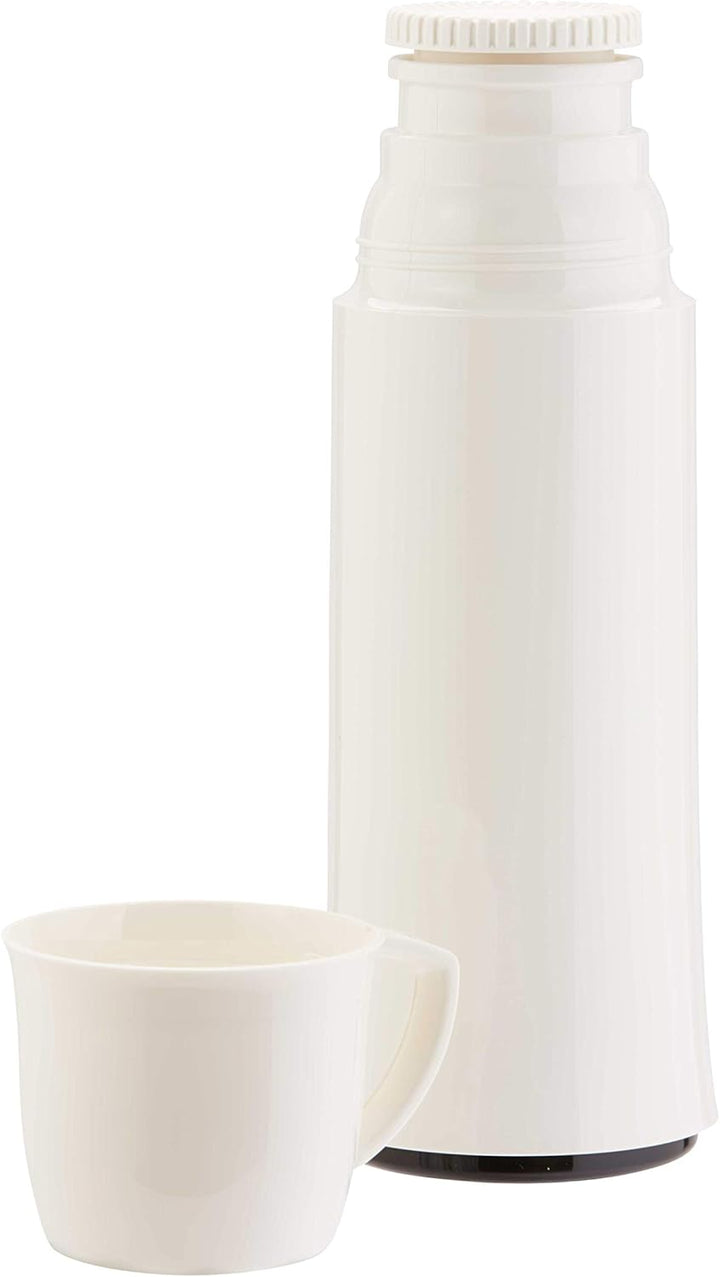 Helios Elegance Thermoskanne Weiss 0,5L – 6h Heiss - Hält Getränke heiss & kalt - Robustes Design Id
