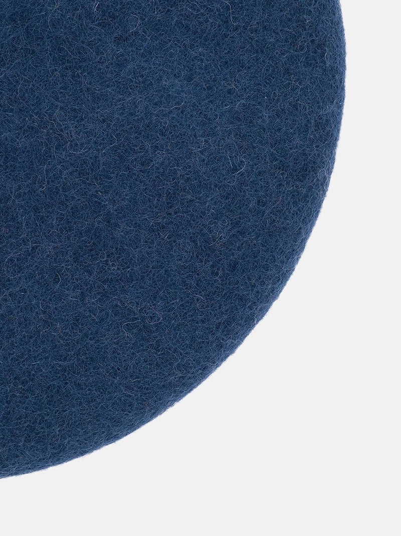 myfelt Flache Filz Sitzauflage, Filz Stuhlauflage - Alva - rund, Ø 36 cm, Dunkelblau, Dunkelblau