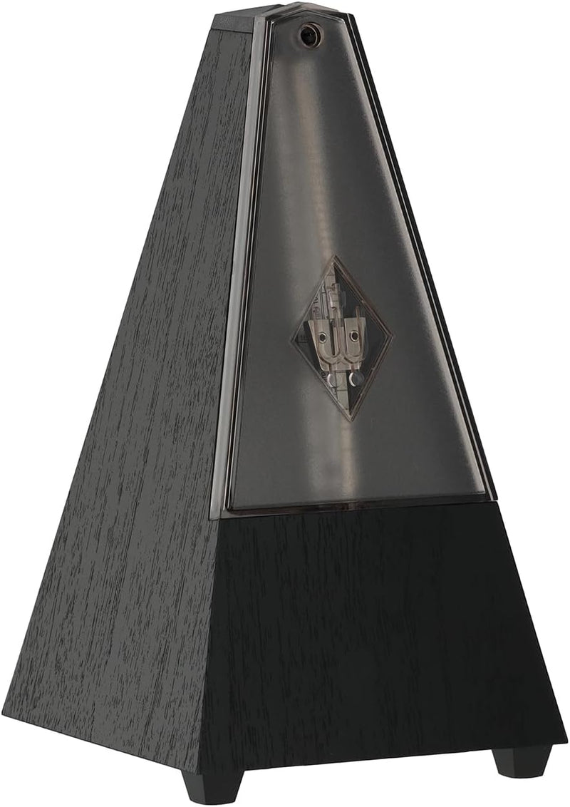 Wittner Metronom 806K Kunststoffgehäuse ohne Glocke Taktell Pyramidenform schwarz, schwarz