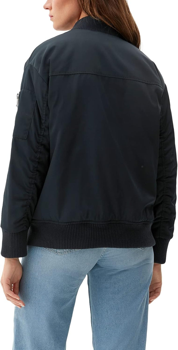 s.Oliver Damen Nylon Blouson Wattiert Nylon Blouson wattiert L Navy, L Navy