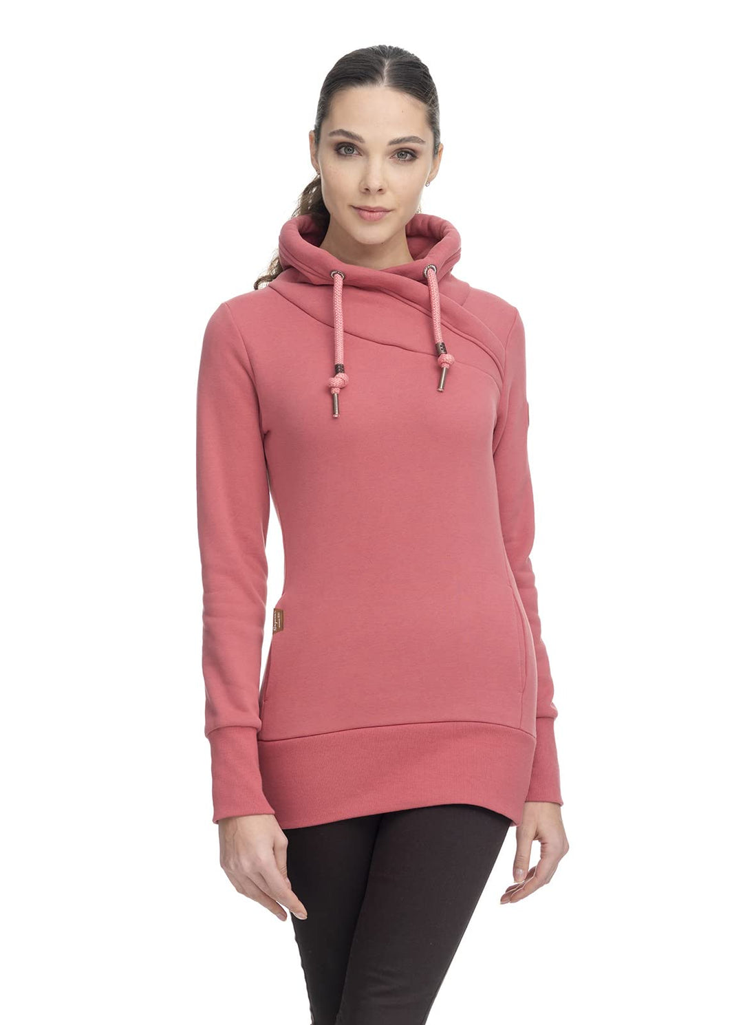 Ragwear Sweater Damen NESKA 2021-30014 Blau Petrol 5028 S Rose 2221_4041, S Rose 2221_4041