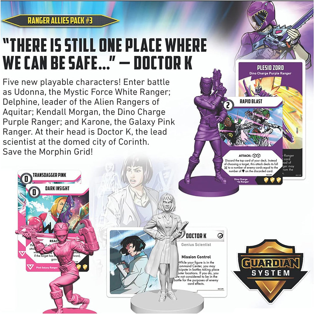 Power Rangers Heroes of The Grid: Ranger Allies Pack #3 – Erweiterung, 5 Neue weibliche Helden & Kar