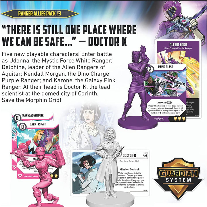 Power Rangers Heroes of The Grid: Ranger Allies Pack #3 – Erweiterung, 5 Neue weibliche Helden & Kar