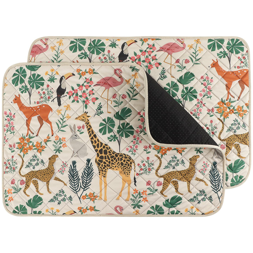 IEUUMLER 2 Stück Waschbar Haustier Urinunterlage, Wiederverwendbare Welpenunterlagen Matte für Hunde