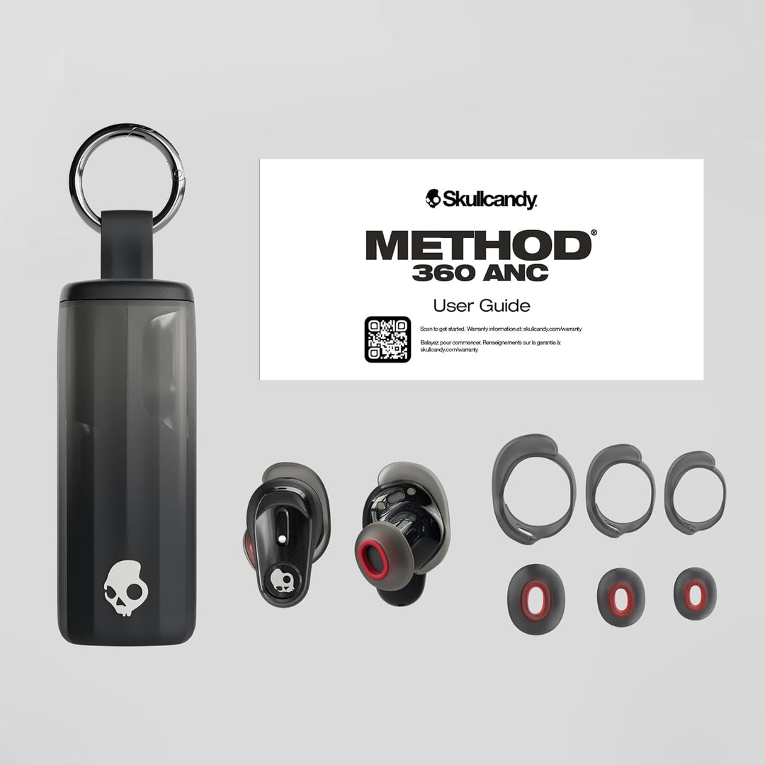 Skullcandy Method 360 ANC Wireless-Ohrhörer, Sound by Bose, Bluetooth-Kopfhörer, Premium Noise Cance