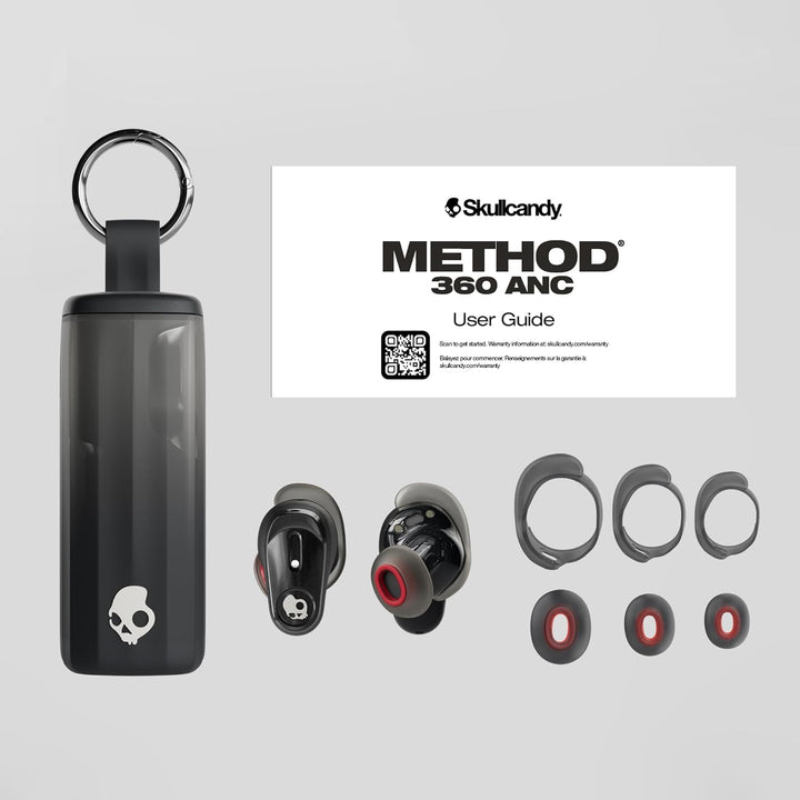 Skullcandy Method 360 ANC Wireless-Ohrhörer, Sound by Bose, Bluetooth-Kopfhörer, Premium Noise Cance