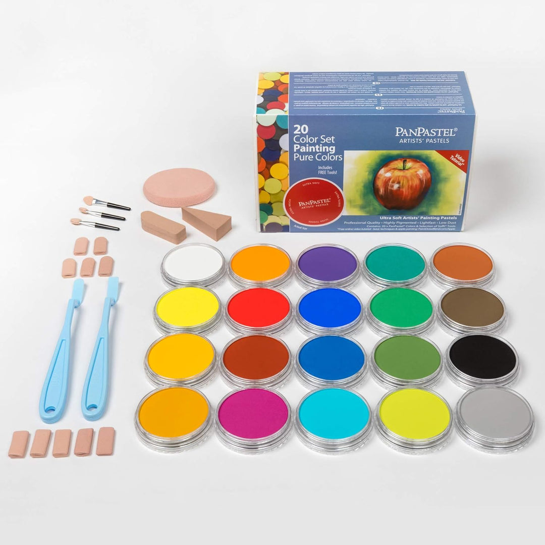 PanPastel 20 Farben Set - Pure Farben/Malset Single, Single
