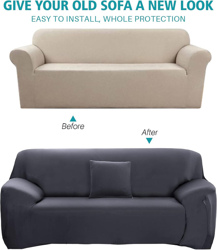 ele ELEOPTION Sofa Überwürfe Sofabezug Stretch elastische Sofahusse Sofa Abdeckung in Verschiedene G