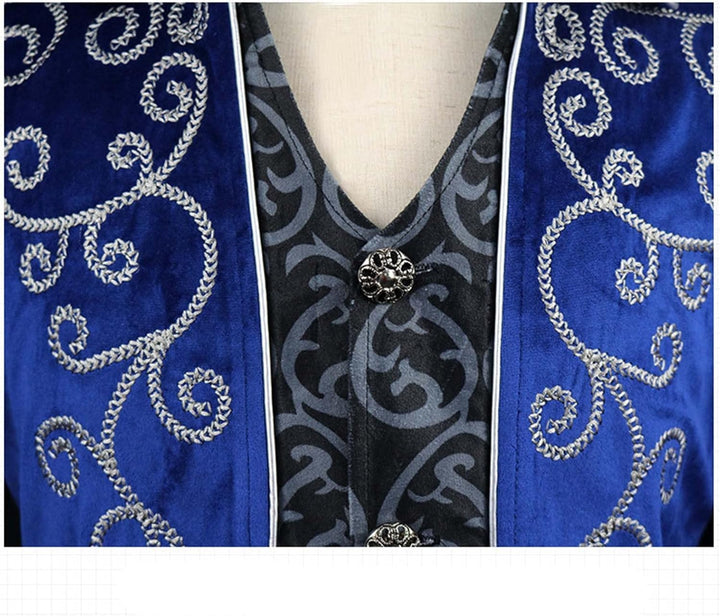 Herren Mittelalter Steampunk Jacke Gothic Frack Mantel Faschingskostüme,Renaissance Retro viktoriani