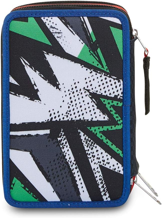 Seven Federmäppchen, Mäppchen, mehrfarbig, Federtasche für Schreibwaren, Etui mit Stiften, Kugelschr