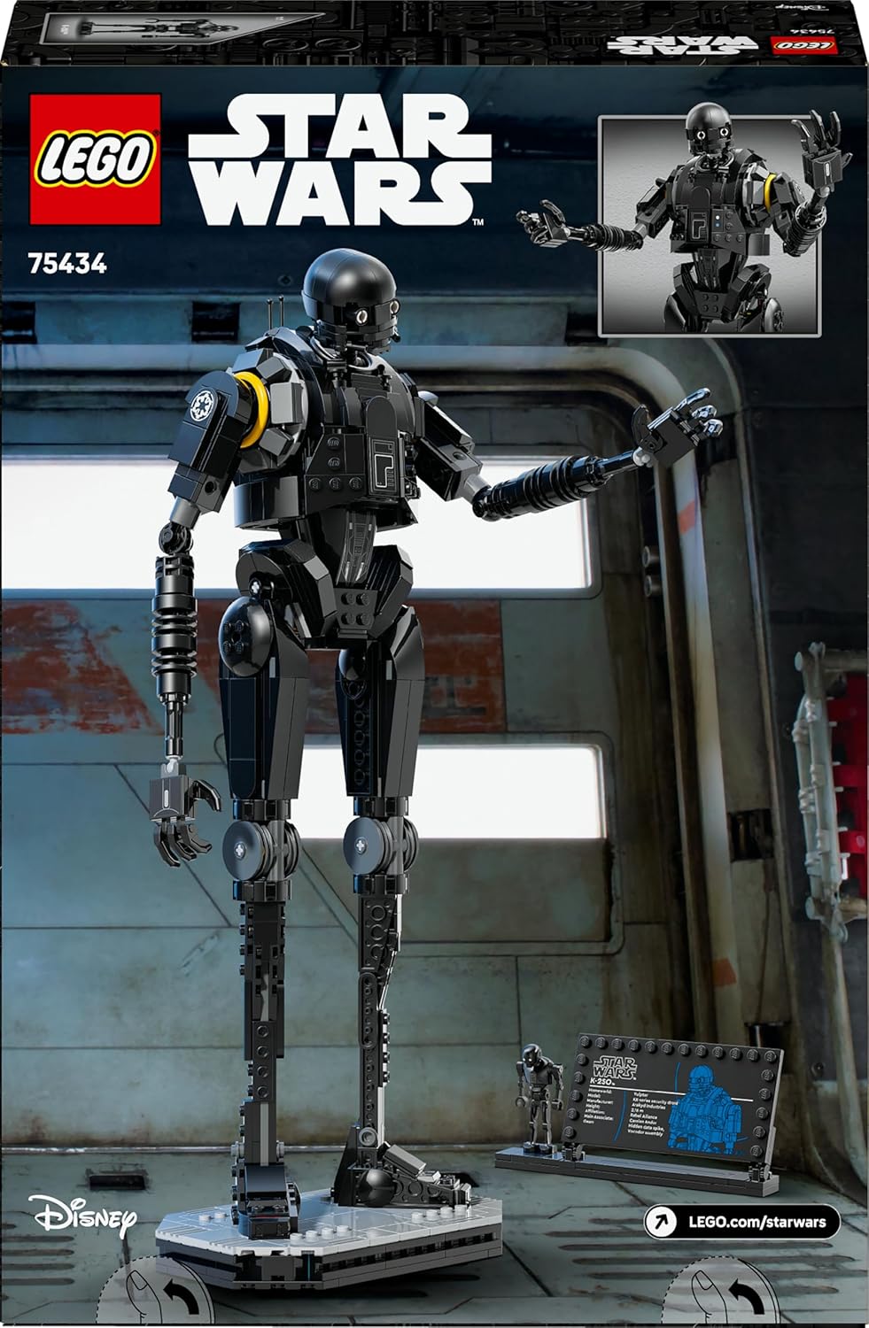 LEGO Star Wars 75434 Sicherheitsdroide K-2SO Spielzeug - Figur zum Bauen & Ausstellen, Sammler-Model