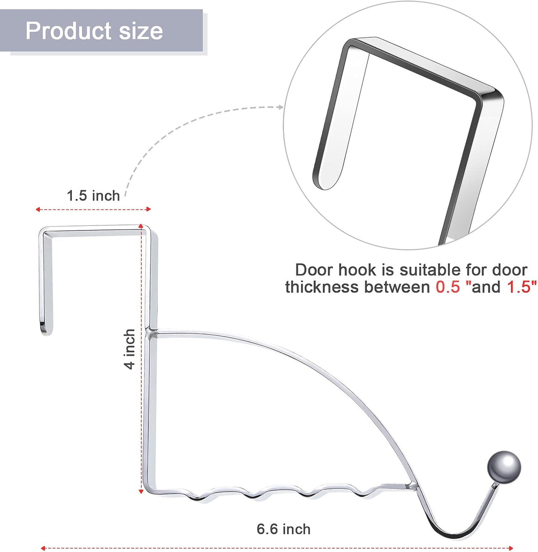 4 Stücke Über Tür Haken Kleiderbügel Multi Hängend Lager Organizer Kammerdiener Hooks für Mäntel Kle