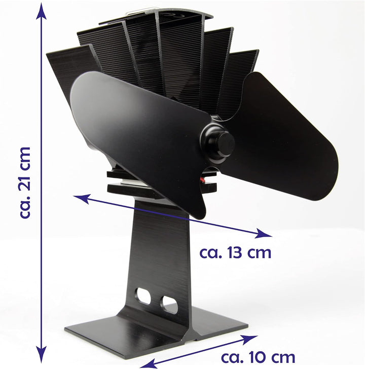 Ofenventilator "Ohne Strom" Ofen Fan, Schneller Automatikstart ab 50°C - wärmebetriebener Ventilator