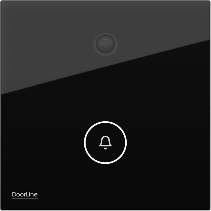 DOORLINE Snap Farbe: Schwarz von Telegärtner Elektronik l die Türklingel mit Kamera I Bildübertragun
