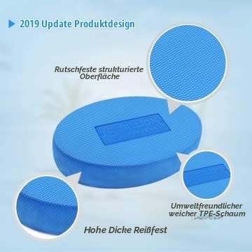 5BILLION Balance Pad - Oval - Übungspad &amp; Schaum Balance Trainer - Wobble Kissen für physikalische T