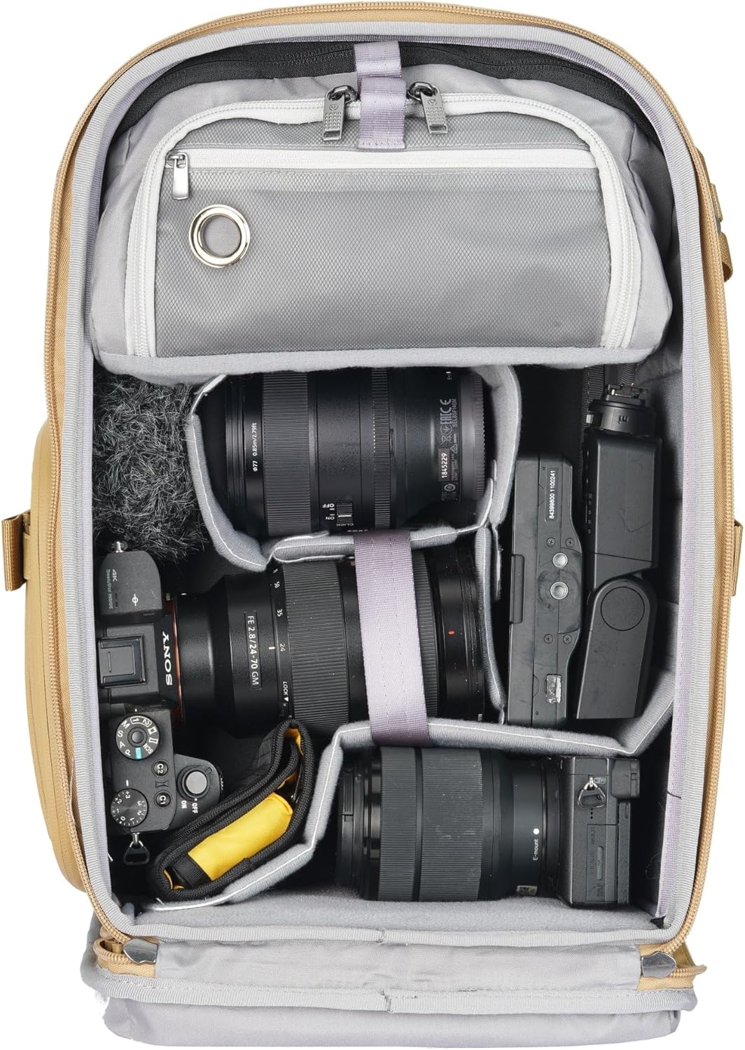 Vanguard Veo Metro B20L BG Fotorucksack für Kamera Objektive und Laptop 14 Zoll (35,6 cm), Beige