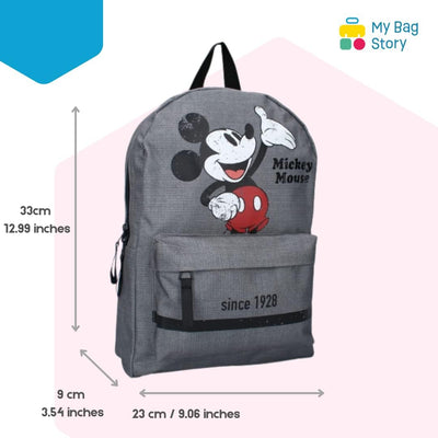 mybagstory - Rucksack – Mickey Mouse – Grau – Disney – Kinder – Schule – Kindergarten – Kindergarten