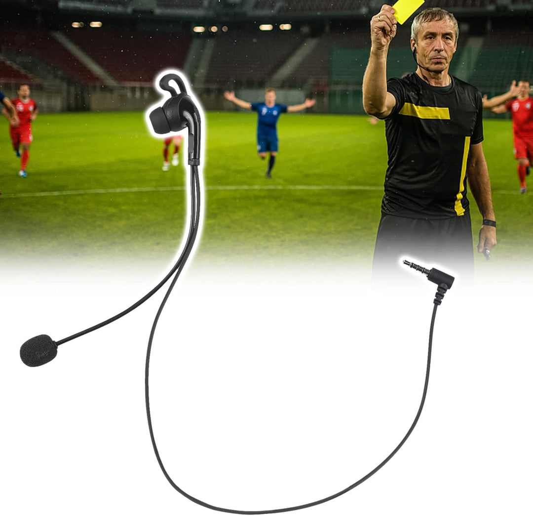 Lechnical Schiedsrichter-Headset, In-Ear-Kopfhörer mit Mikrofon-Ersatz für V6 Pro/V6C/V4 Plus/V4C Pl