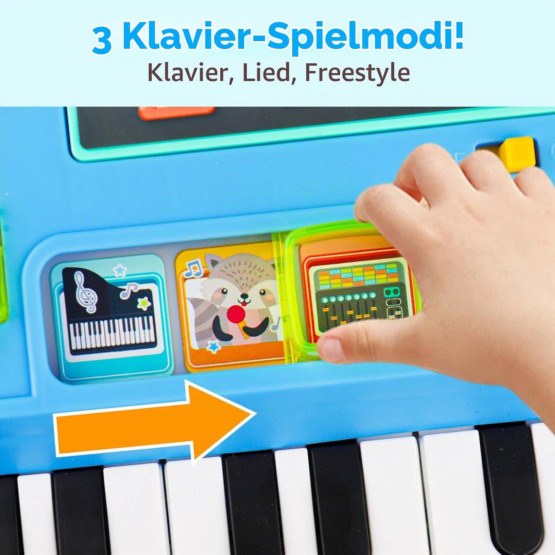 Lypsochaat Baby Spielzeug ab 1 2 3 Jahre mit Musik und Licht, Musikspielzeug Kinder Spielzeug DJ Pul