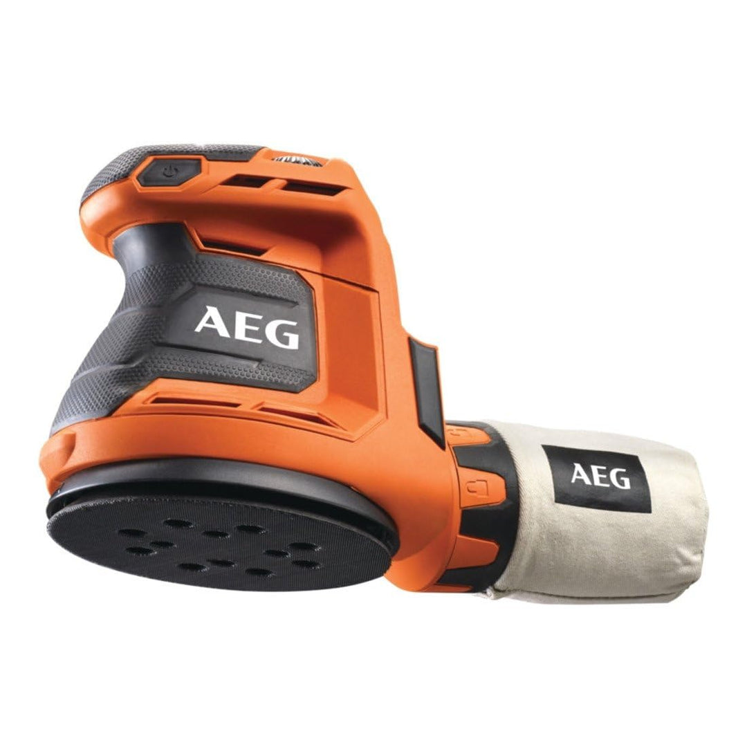 AEG 18 V PRO18V Akku-Exzenterschleifer BEX18-125-0 (Schleifteller-Ø 125 mm, Schwingzahl 0-22.000 min