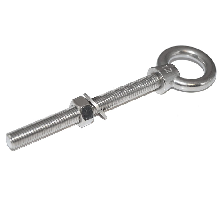 Augbolzen M6X40 Edelstahl A4 8 Stück - Ringbolzen mit metrischem Gewinde, Unterlegscheibe und Mutter