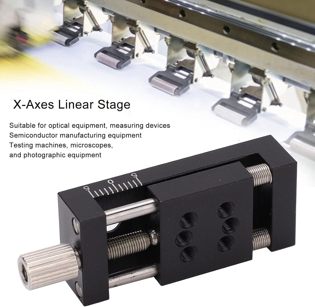 VOBOR Manuelle Plattform X-Achsen Lineartisch Manuelle Feinabstimmung Plattform Schiebetisch Alumini