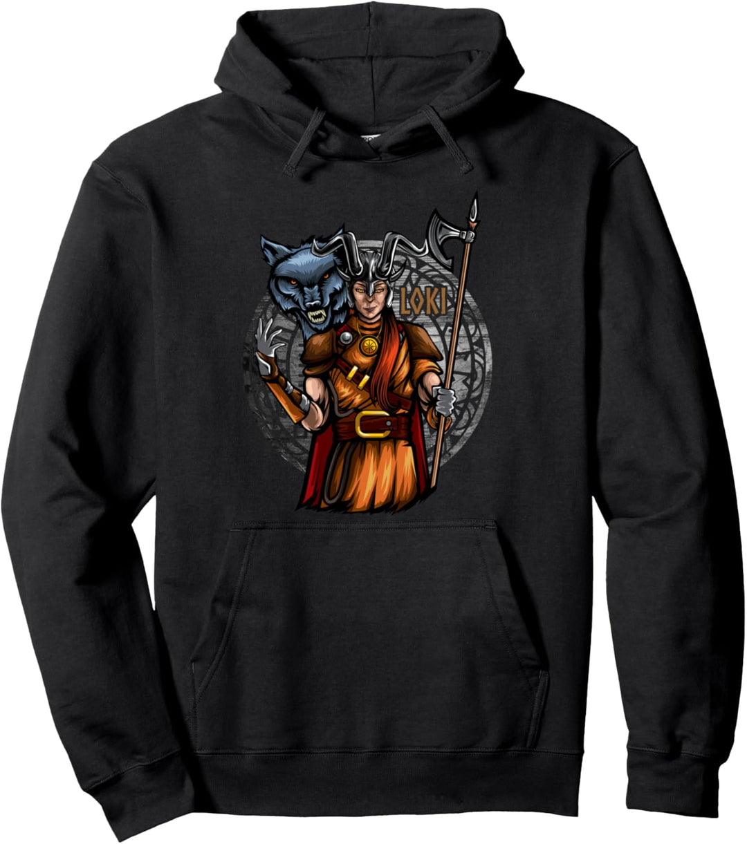 Loki, nordische Mythologie, Valhalla Viking Nordic God Pullover Hoodie