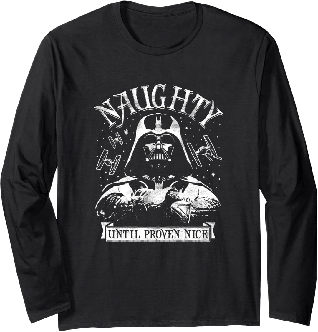 Star Wars Christmas Naughty Vader Langarmshirt