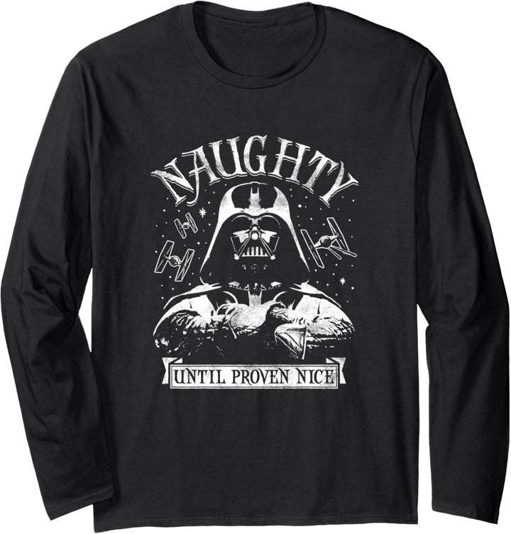 Star Wars Christmas Naughty Vader Langarmshirt