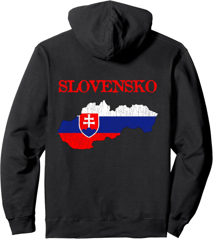 Jahrgang Slowakei Slowakische Slowensko Stolz Flagge Pullover Hoodie