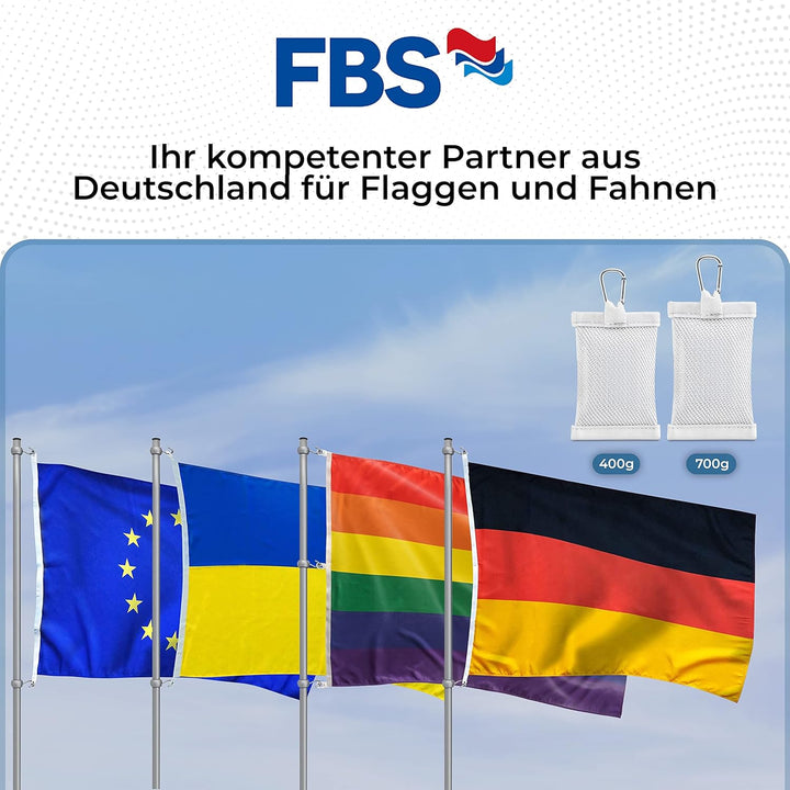 FBS Premium Ukraine Flagge - Wetterfeste Flagge Ukraine 150x100cm - Strapazierfähige Fahnen und Flag
