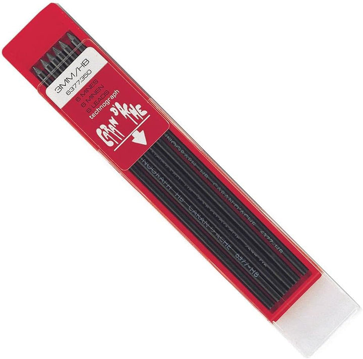 Caran d'Ache Graphit-Minen 3 mm Etui mit 6 Stück HB