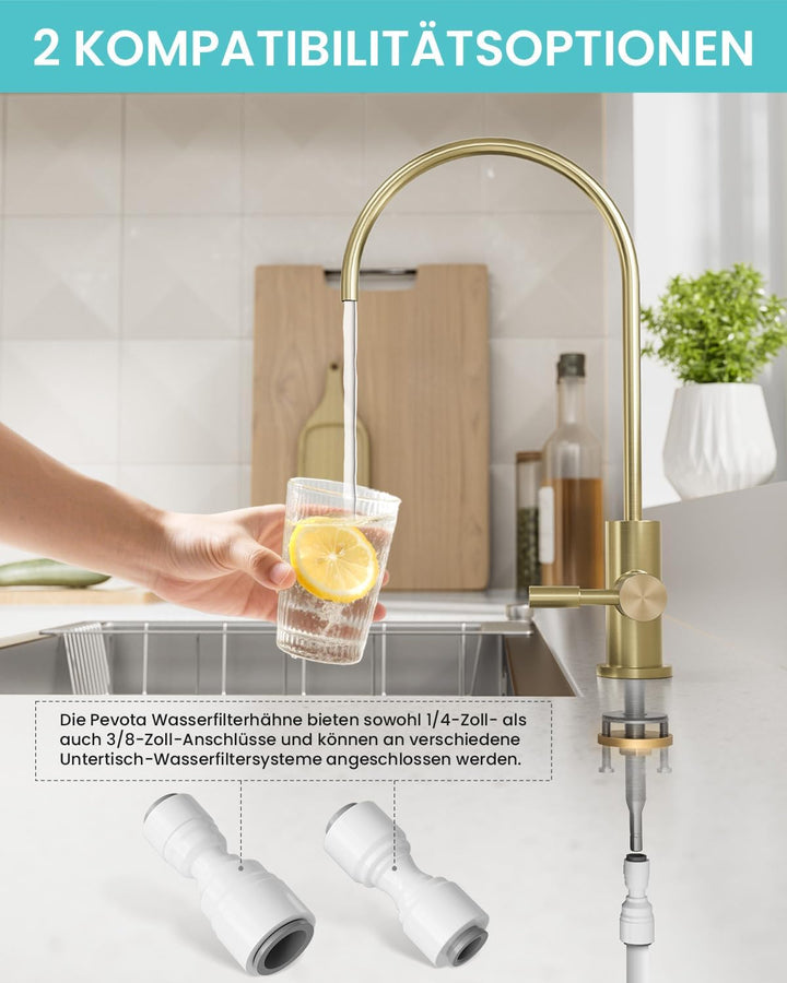 Trinkwasserhahn, Wasserhahn Küche Für Umkehrosmose Oder Wasserfiltersystem, Küchenarmatur Aus Edelst