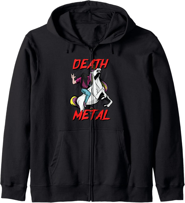 Death Metal Einhorn Kapuzenjacke