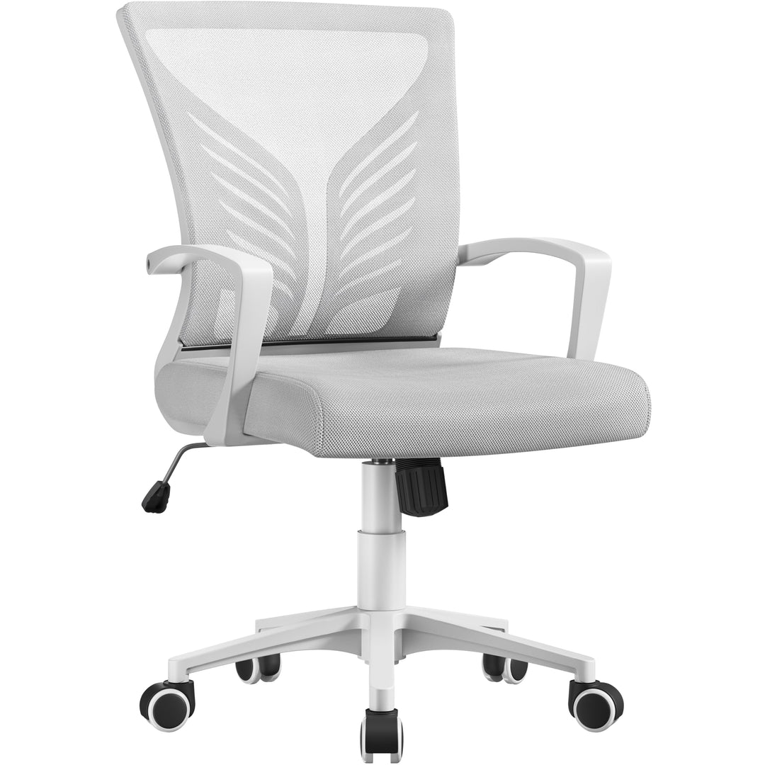 Yaheetech Bürostuhl Ergonomisch Schreibtischstuhl mit Schaukelfunktion Drehstuhl mit Gepolstertem Si