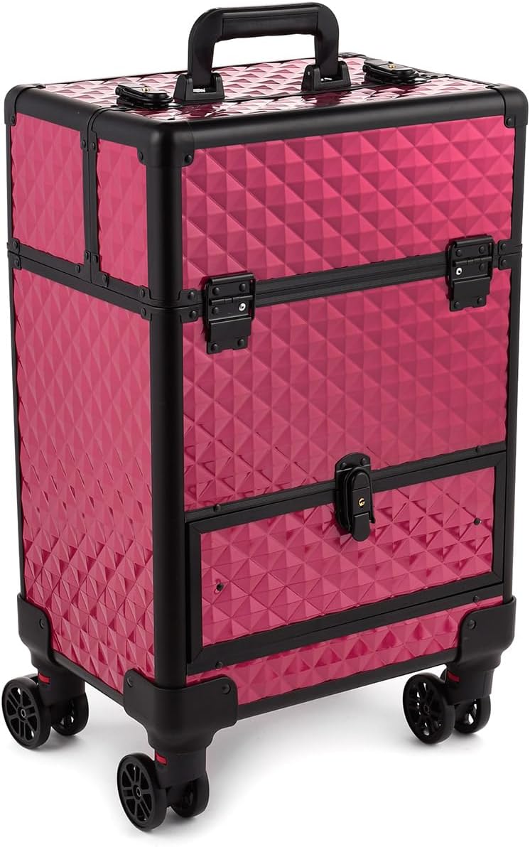 Kosmetikkoffer Schminkkoffer Beauty Make-up Case Multikoffer professioneller Make-up Rollkoffer Orga