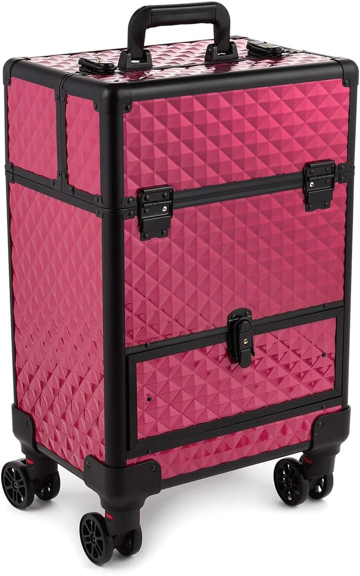 Kosmetikkoffer Schminkkoffer Beauty Make-up Case Multikoffer professioneller Make-up Rollkoffer Orga